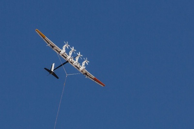 Producing electricity during flight